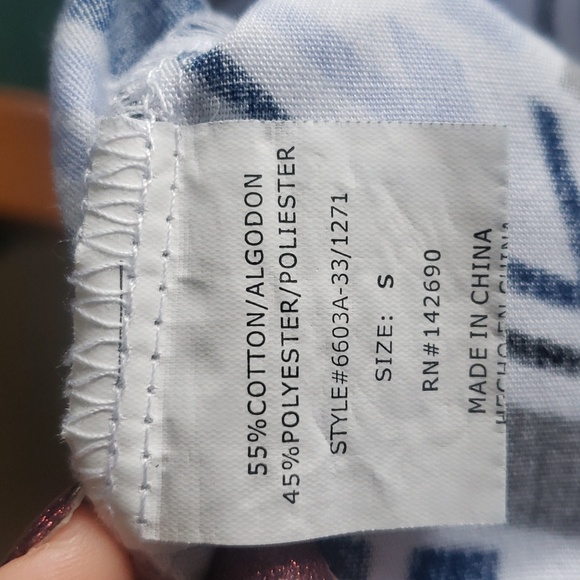 2 Scrub Top Lot, Blue - Picture 8 of 16